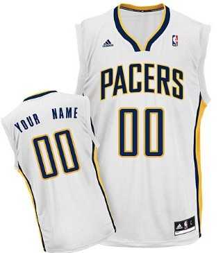 Men & Youth Customized Indiana Pacers White Jersey